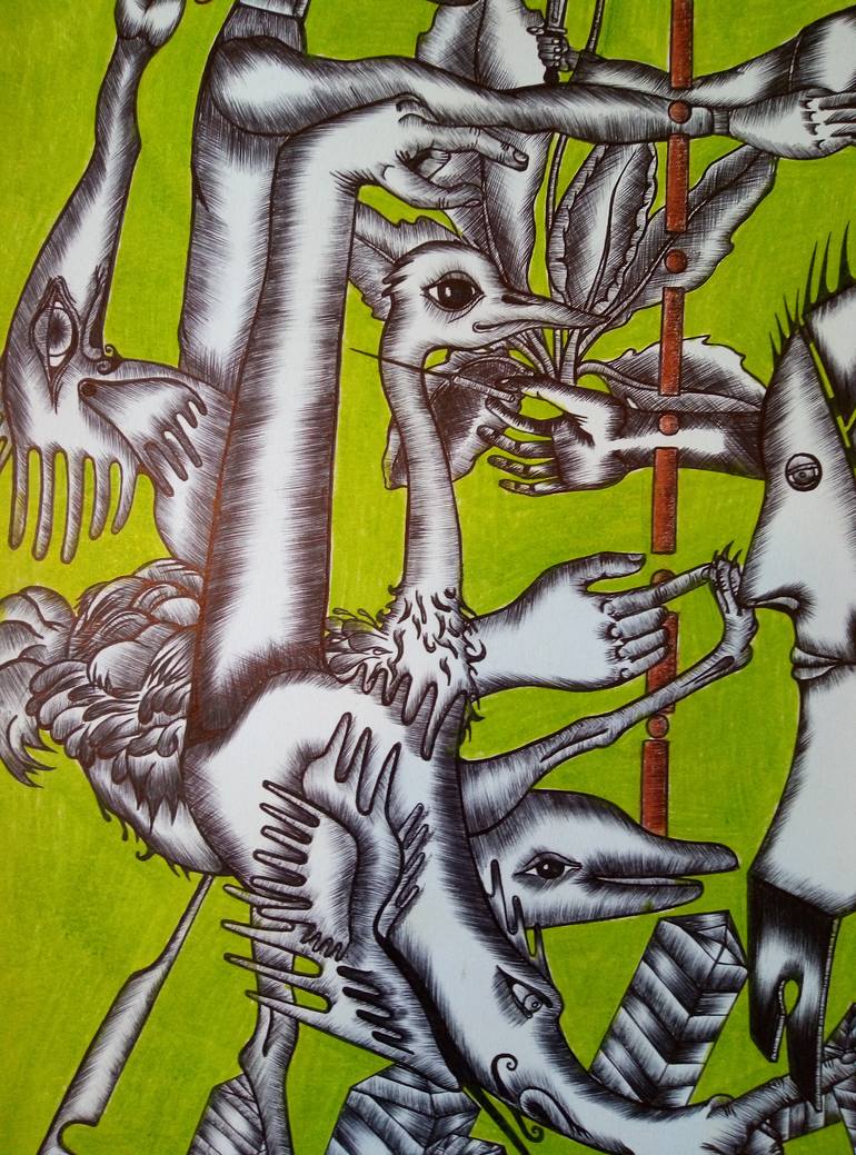 Original Modernism Politics Drawing by Stanislav Lyashenko