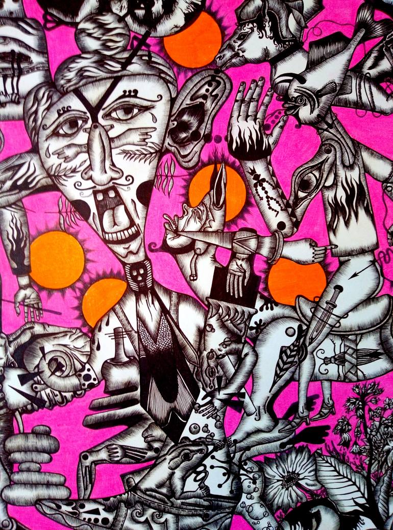 Original Modernism Religion Drawing by Stanislav Lyashenko
