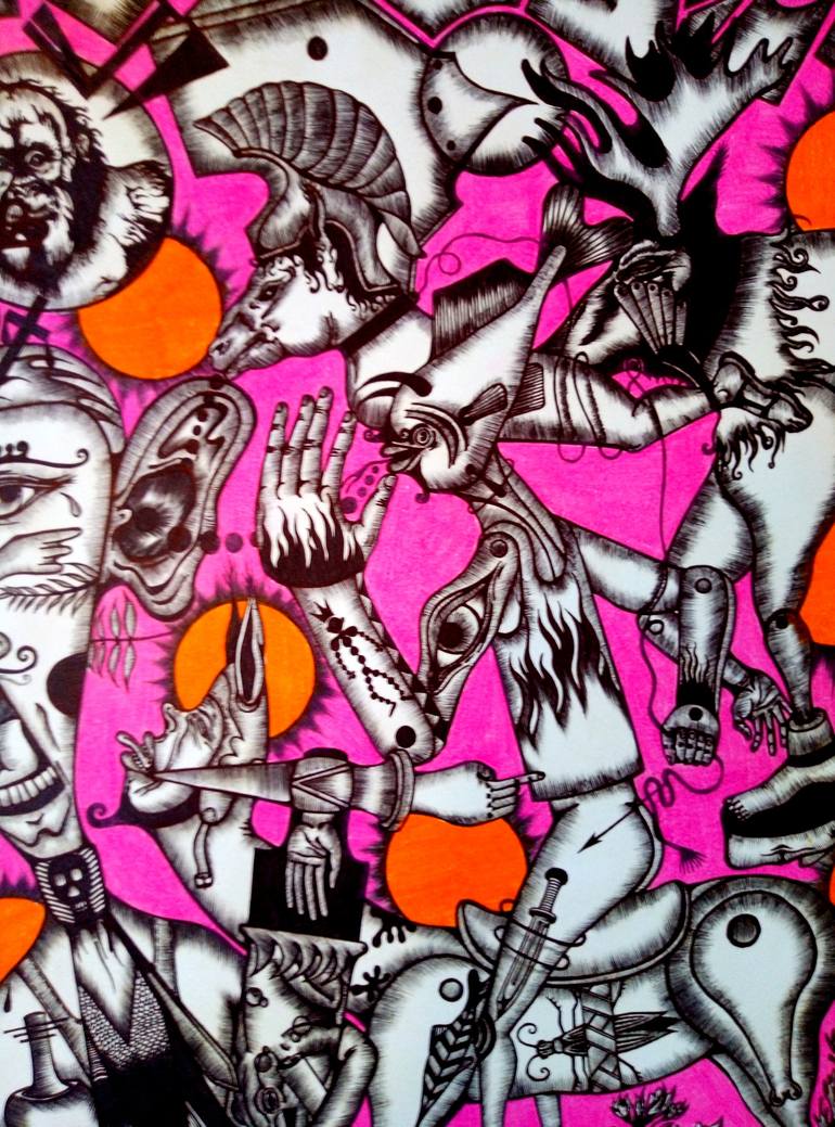 Original Modernism Religion Drawing by Stanislav Lyashenko