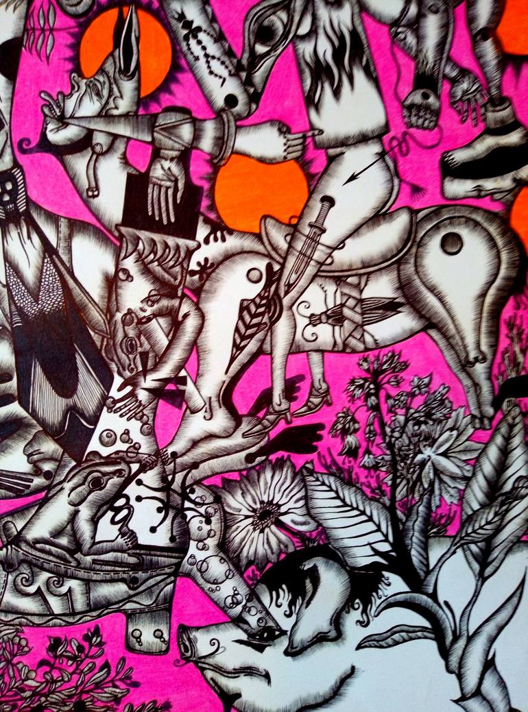 Original Modernism Religion Drawing by Stanislav Lyashenko