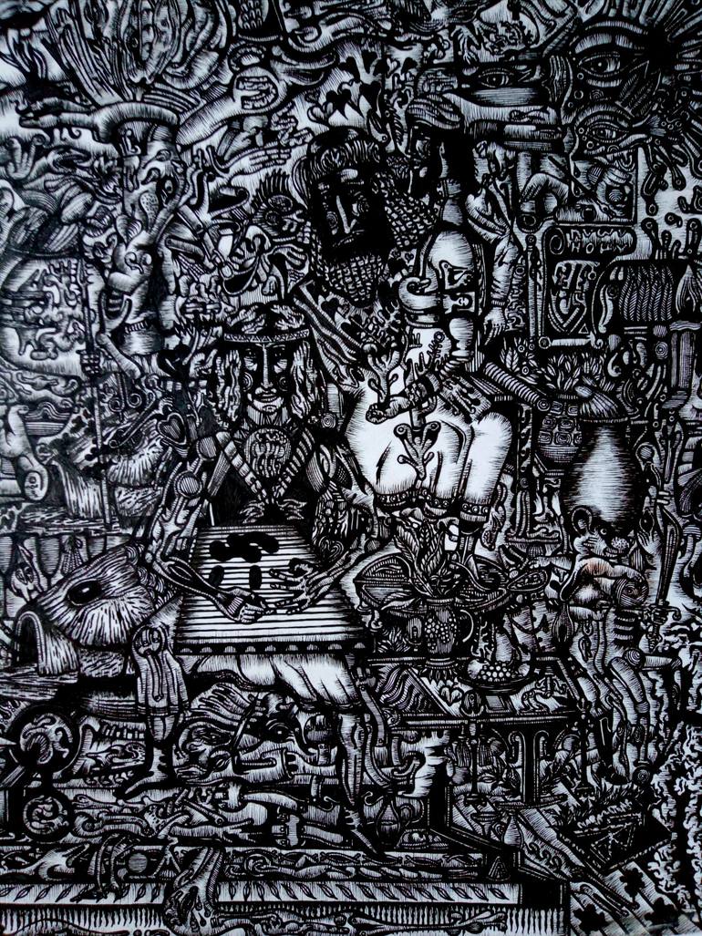 Original Modernism Religion Drawing by Stanislav Lyashenko
