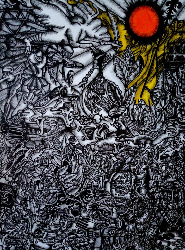 Original Modernism Religion Drawing by Stanislav Lyashenko