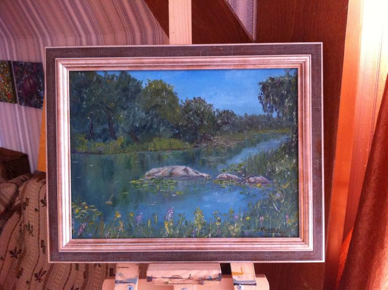 Original Impressionism Landscape Painting by sergey zhydenko