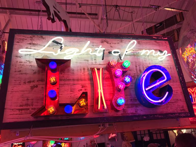 Original Abstract Light Sculpture by Matthew Bracey