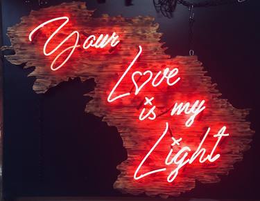 You Love is my Light Neon Art Sculpture Sign thumb