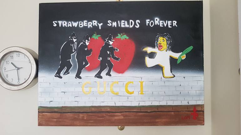 Original Figurative Graffiti Painting by Artistmerlin Vernon