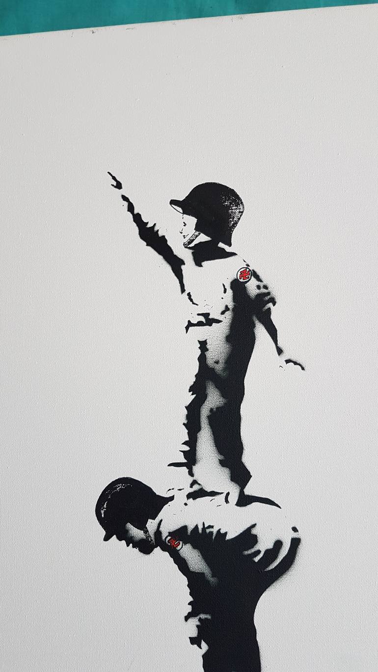 Original Figurative Graffiti Painting by Artistmerlin Vernon