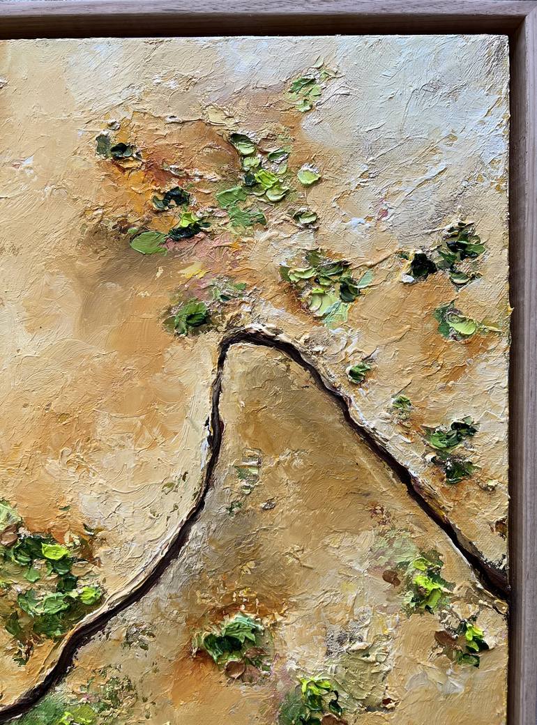 Original Abstract Aerial Painting by Kristyna Dostalova