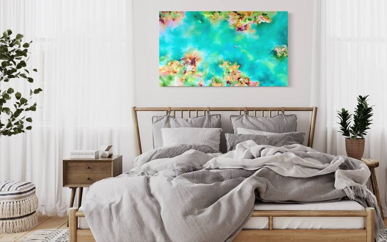 Original Abstract Water Painting by Kristyna Dostalova
