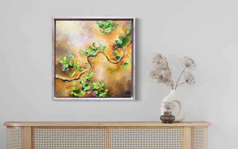 Original Abstract Aerial Painting by Kristyna Dostalova