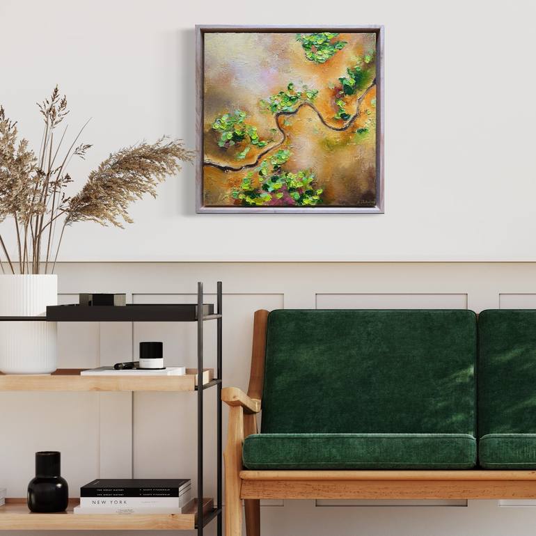 Original Abstract Aerial Painting by Kristyna Dostalova