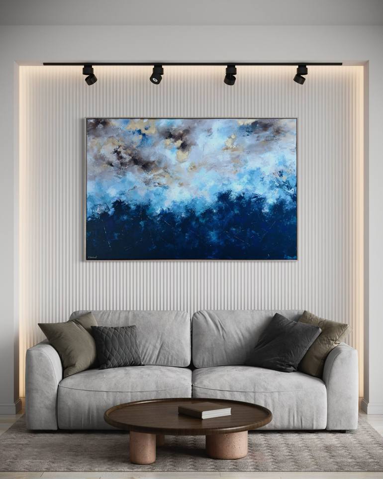 Original Abstract Expressionism Abstract Painting by Kristyna Dostalova