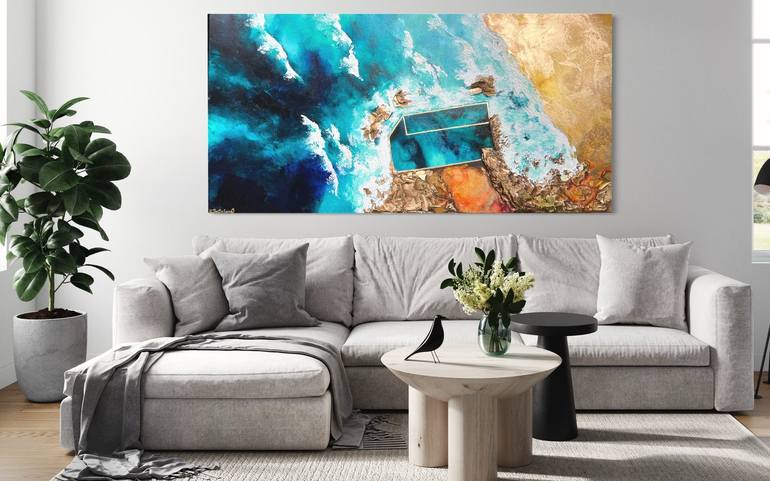 Original Abstract Aerial Painting by Kristyna Dostalova