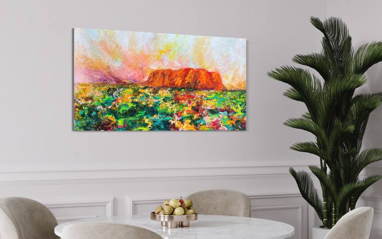 Original Abstract Landscape Painting by Kristyna Dostalova