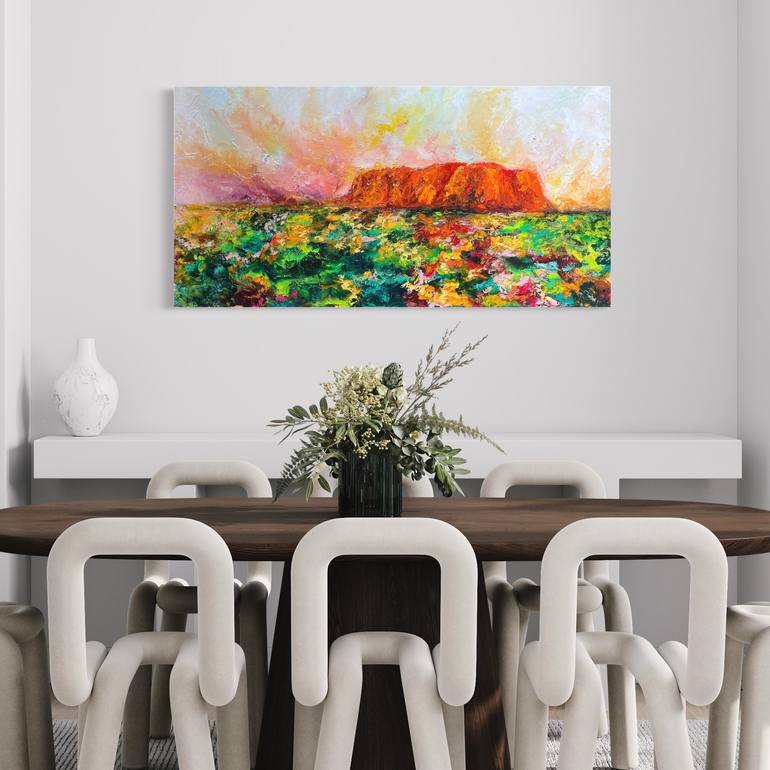 Original Abstract Landscape Painting by Kristyna Dostalova