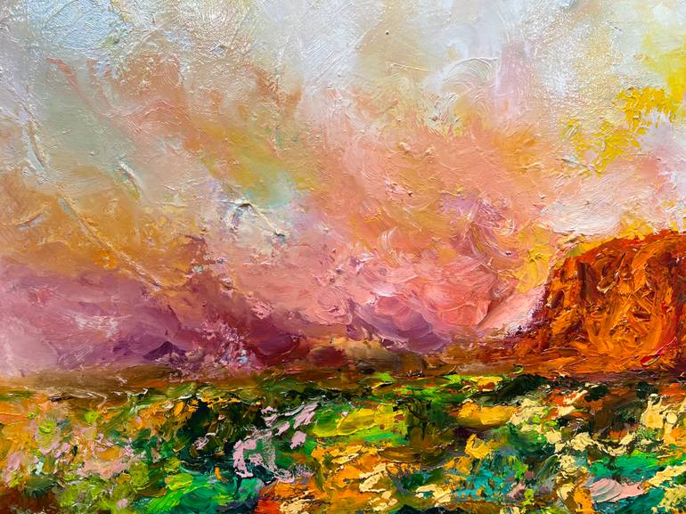 Original Abstract Landscape Painting by Kristyna Dostalova