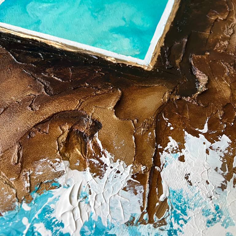 Original Abstract Seascape Painting by Kristyna Dostalova