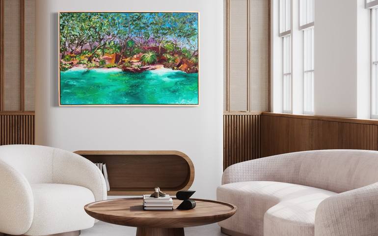 Original Abstract Landscape Painting by Kristyna Dostalova