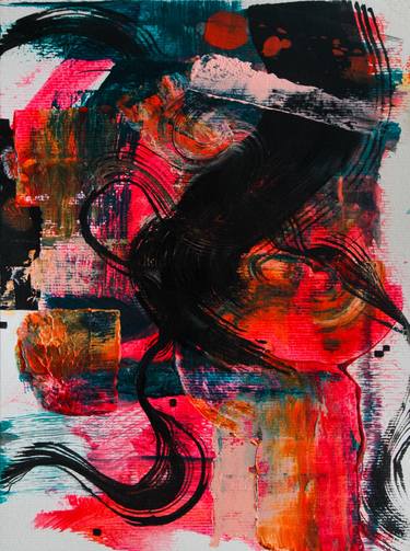 Original Expressionism Abstract Painting by Atichart  Watanapichetpong