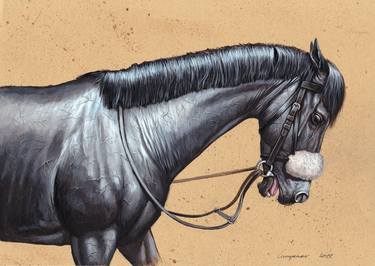 Print of Horse Paintings by Sascha Lunyakov