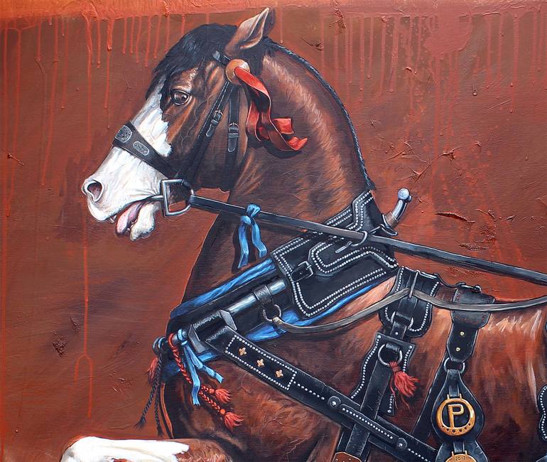 Original Horse Painting by Sascha Lunyakov