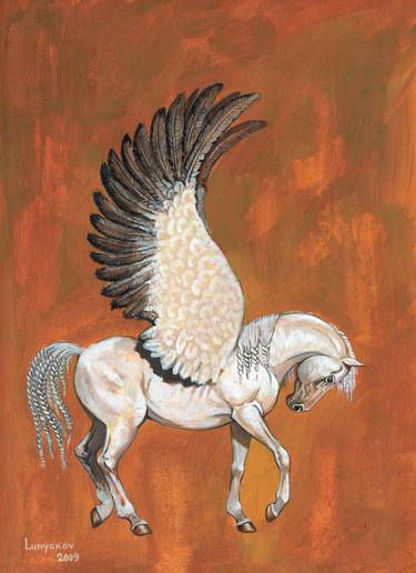 Print of Horse Paintings by Sascha Lunyakov