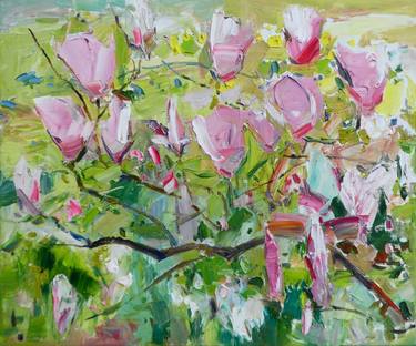 Original Expressionism Floral Paintings by Yegor Dulin