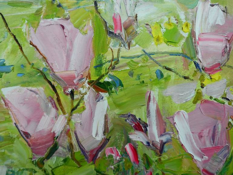 Original Contemporary Floral Painting by Yegor Dulin