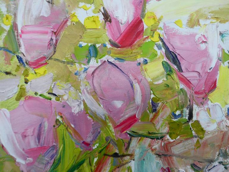 Original Contemporary Floral Painting by Yegor Dulin