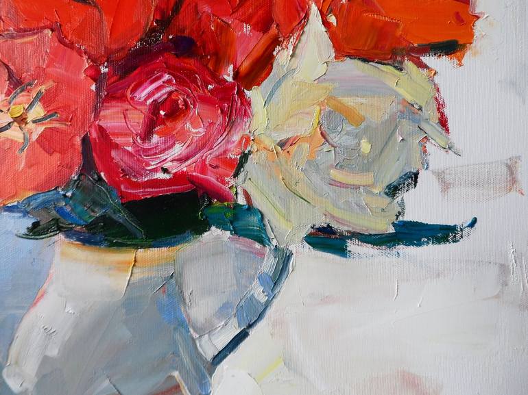 Original Contemporary Floral Painting by Yegor Dulin