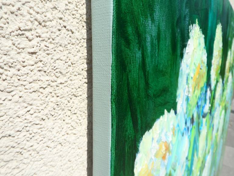Original Impressionism Garden Painting by Yegor Dulin