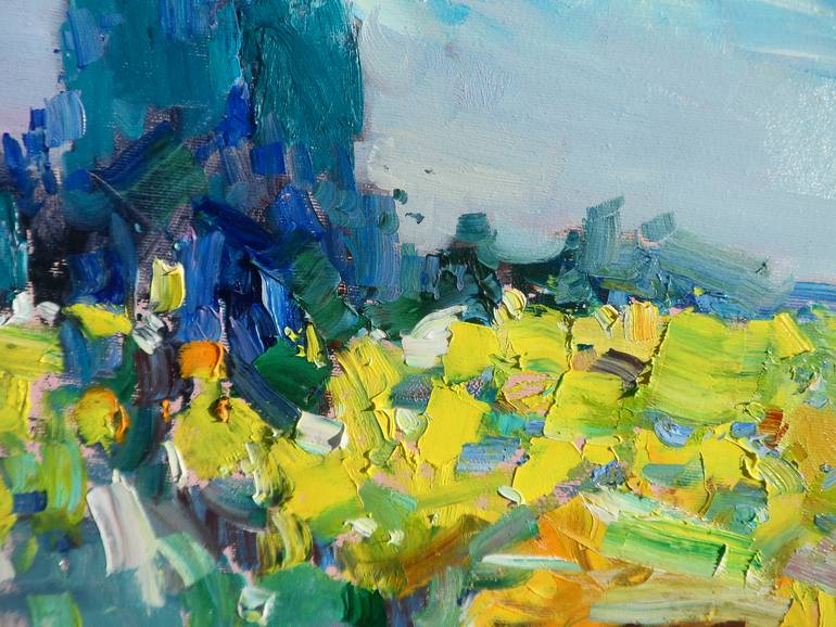 Original Expressionism Landscape Painting by Yegor Dulin