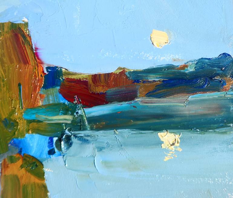 Original Abstract Expressionism Landscape Painting by Yegor Dulin