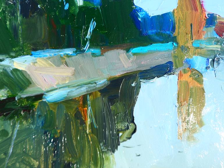 Original Abstract Expressionism Landscape Painting by Yegor Dulin