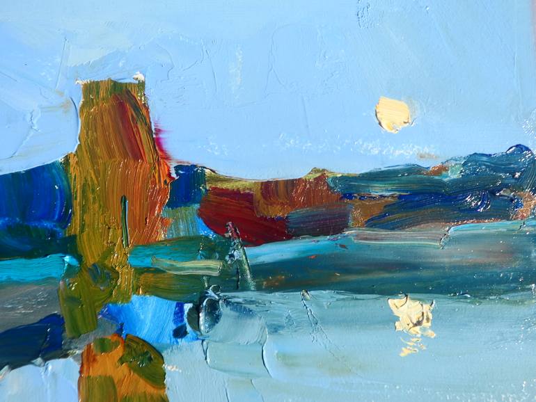 Original Abstract Expressionism Landscape Painting by Yegor Dulin
