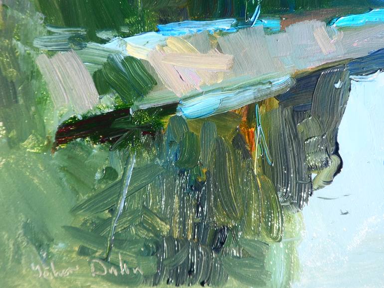 Original Abstract Expressionism Landscape Painting by Yegor Dulin