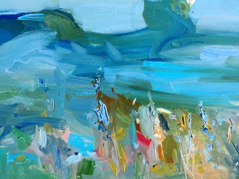 Original Abstract Expressionism Landscape Painting by Yegor Dulin