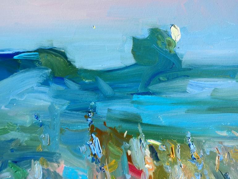 Original Abstract Expressionism Landscape Painting by Yegor Dulin