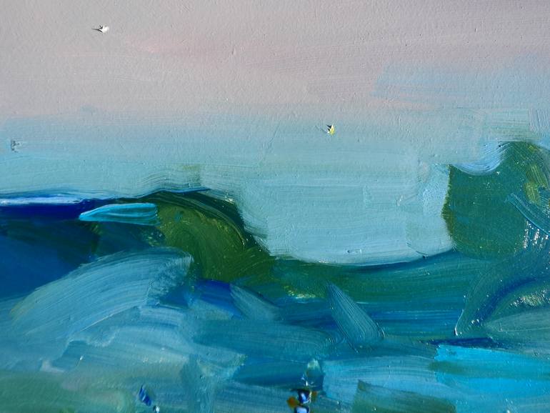 Original Abstract Expressionism Landscape Painting by Yegor Dulin