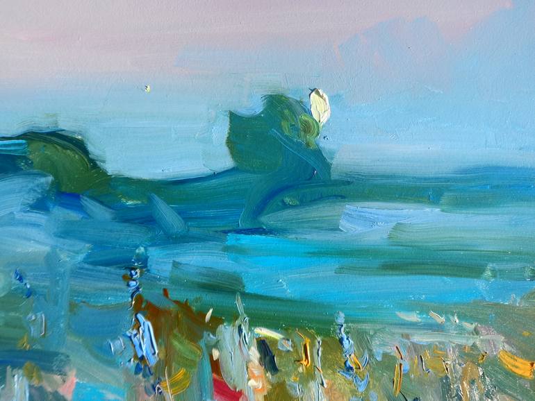 Original Abstract Expressionism Landscape Painting by Yegor Dulin