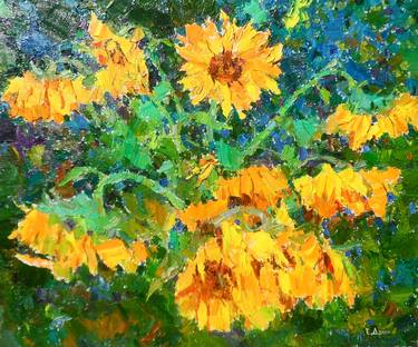 Original Impressionism Floral Paintings by Yegor Dulin