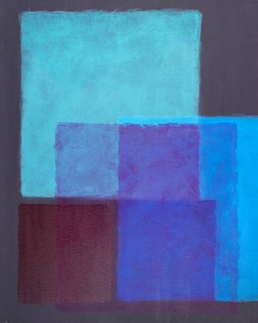 Original Abstract Expressionism Geometric Paintings by Marta Coll