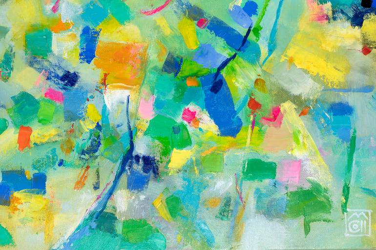 Original Abstract Expressionism Abstract Painting by Marta Coll