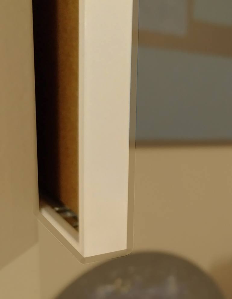 Original Abstract Expressionism Geometric Painting by Marta Coll