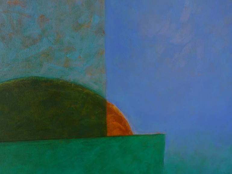 Original Abstract Expressionism Geometric Painting by Marta Coll