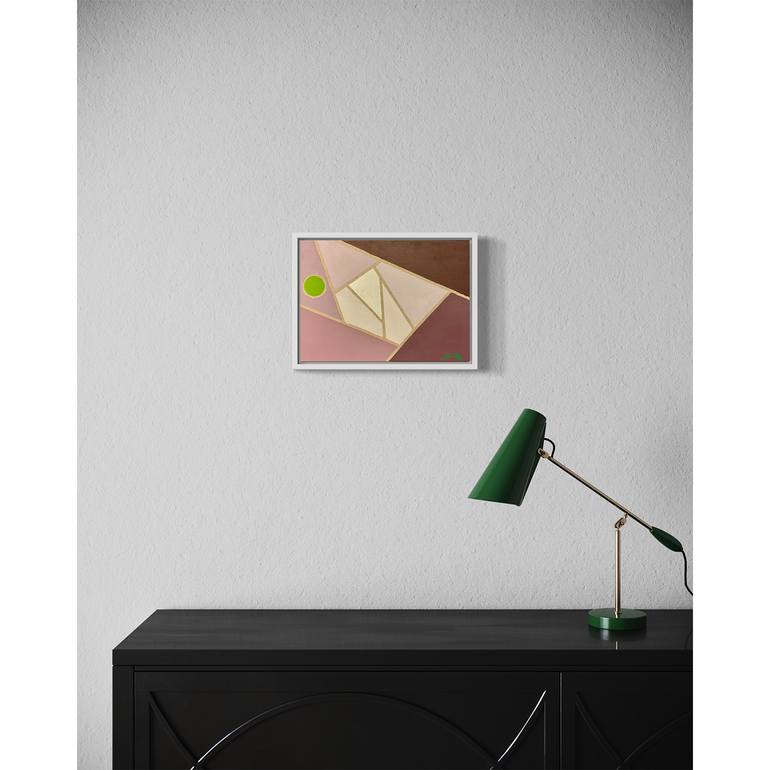 Original Abstract Geometric Painting by Flying B