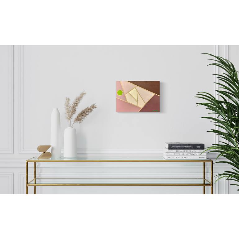 Original Abstract Geometric Painting by Flying B