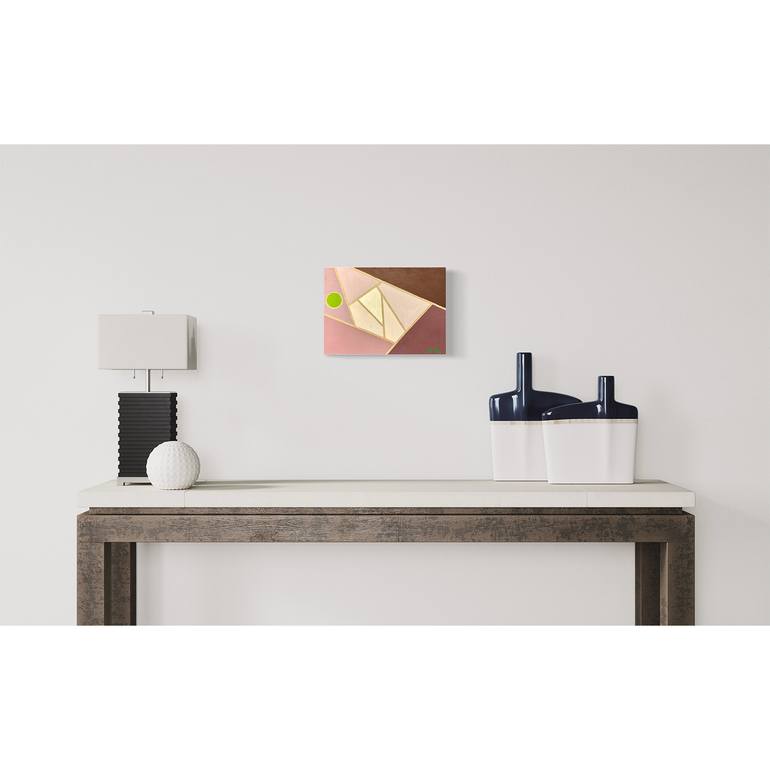 Original Abstract Geometric Painting by Flying B