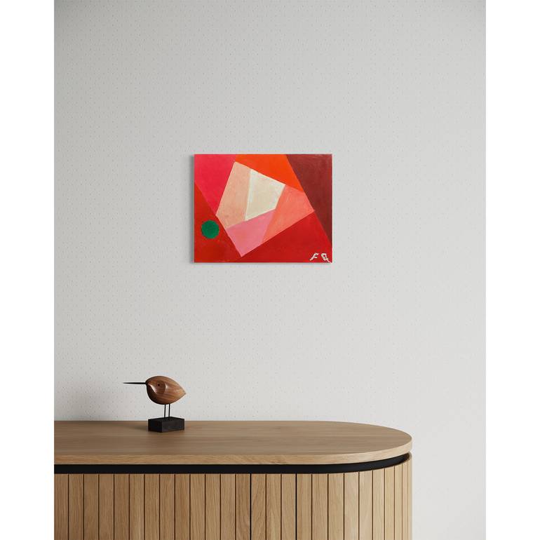 Original Bauhaus Abstract Painting by Flying B