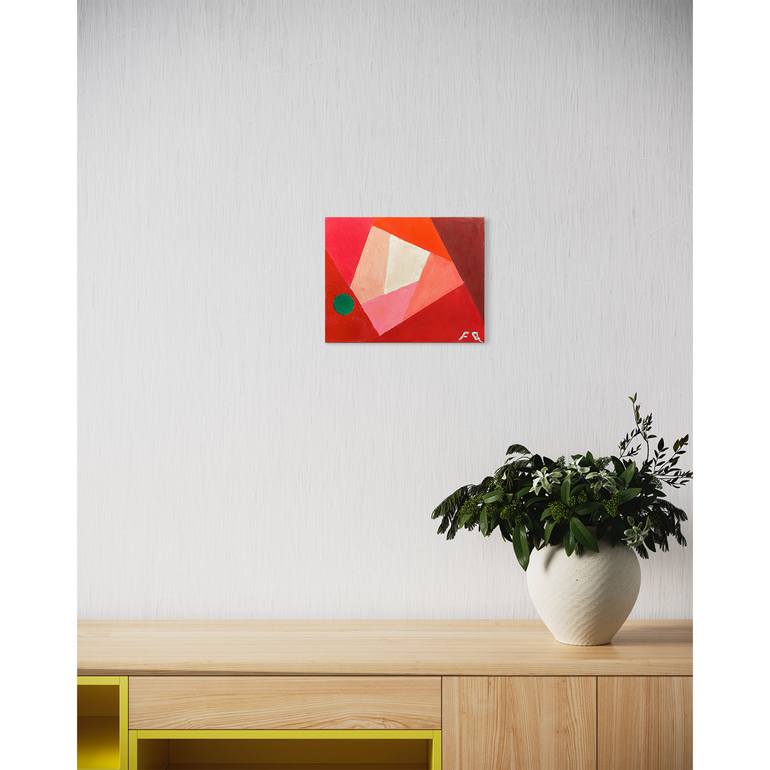 Original Bauhaus Abstract Painting by Flying B